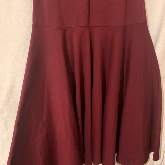 Vintage Dark Cherry Flare w/ Petticoat-NEVER WORN- - Picture 2 of 4